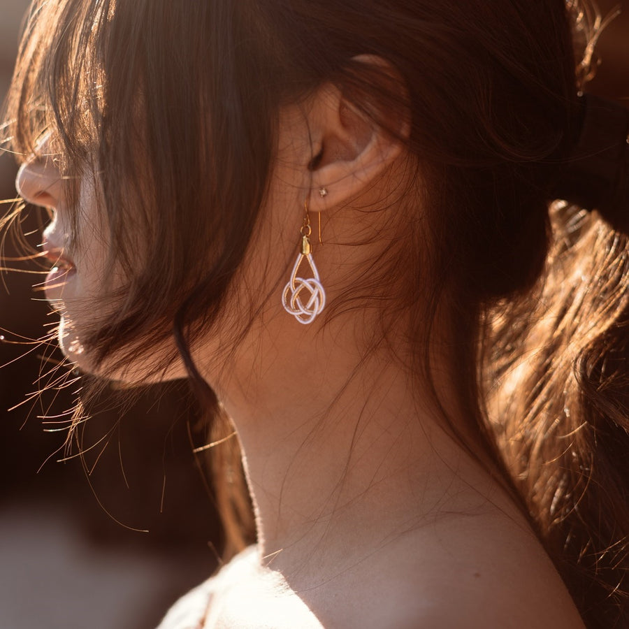 Maiko Earrings - Sunrise white