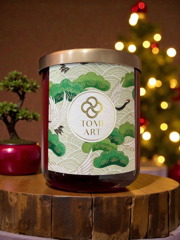 Christmas Candle - 静寂 Silent Calm - Palo Santo Amber Bergamot