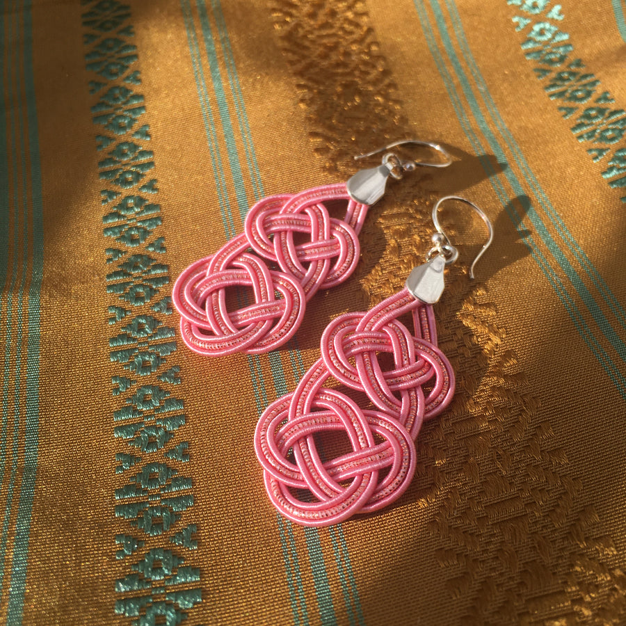 Geiko Earrings - Pink Sparkle