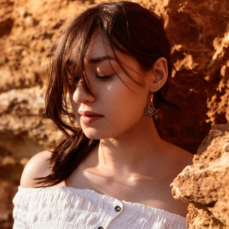 Maiko Earrings - Sunrise white