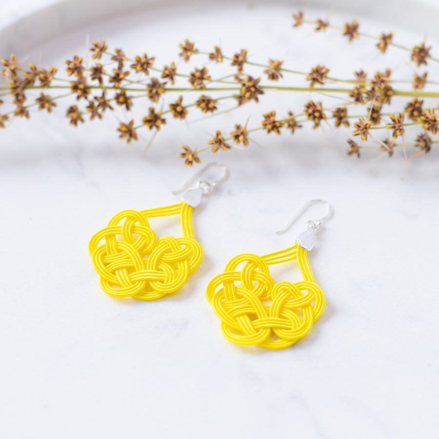 Geisha Earrings - Sunflower Yellow