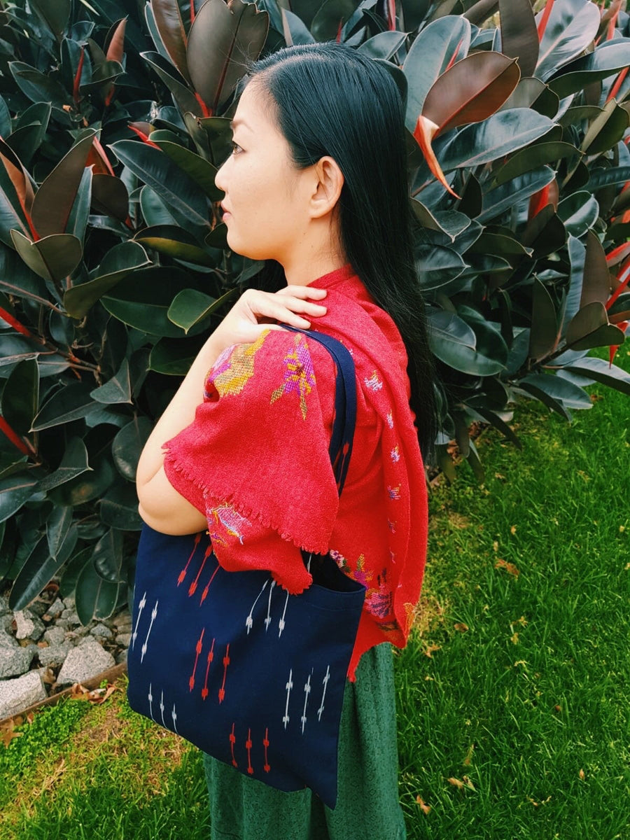 Kimono tote bag - Hydrangea